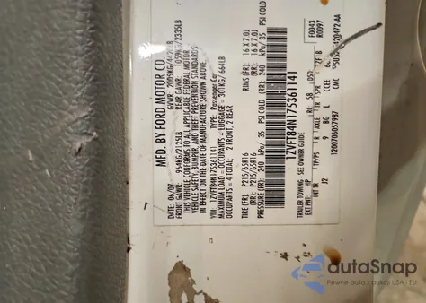 2007 Ford Mustang from USA, damaged, VIN 1ZVFT84N175361141